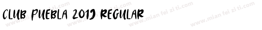 Club Puebla 2019 Regular字体转换